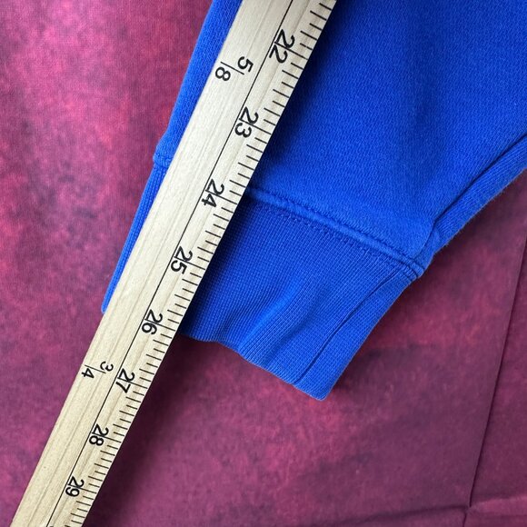 NIKE SPORTSWEAR "JUST DO IT" MEN'S PULLOVER HOODIE, BLUE, KANGAROO POCKETS, M - Picture 10 of 11